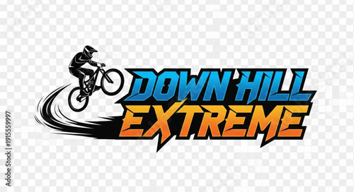 Downhill Extreme Mountain Biking Logo.