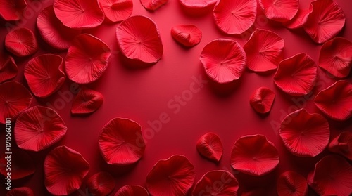 Red Flower Petal Background