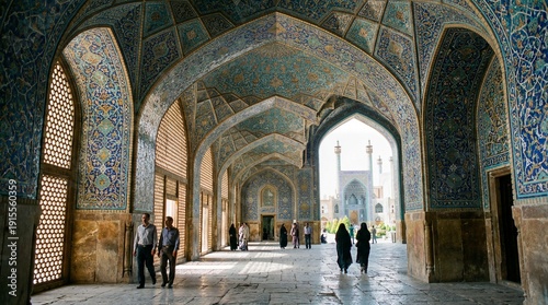 Infinite Arches of the Shah Mosque