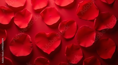 Red Flower Petal Background