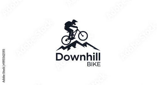 Downhill Mountain Bike Rider Logo.