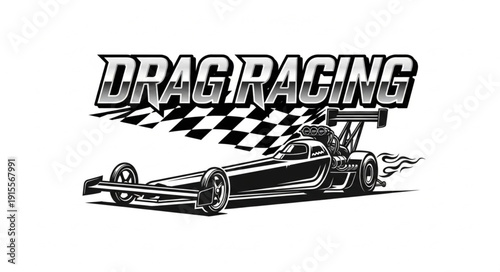 Drag Racing Car Racing Vehicle.