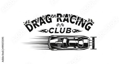 Drag Racing Club Logo Design.