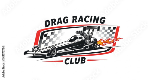 Drag Racing Club Logo Design.