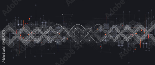 Ukrainian DNA technology circuit background advances genomic research frontiers