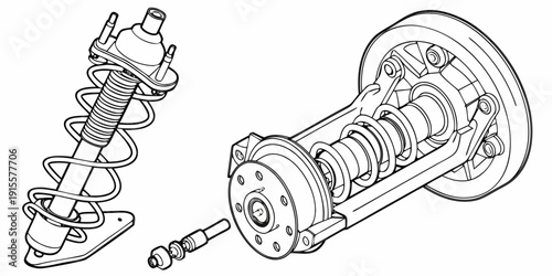 Close-up view of a mechanical screw and a cylindrical gear mechanism.