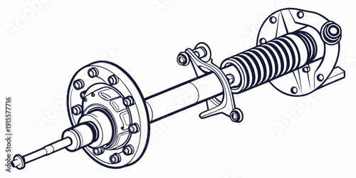 Detailed diagram of a wheel hub assembly with components labeled