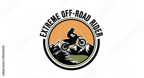 Extreme Off Road Rider Logo Design.