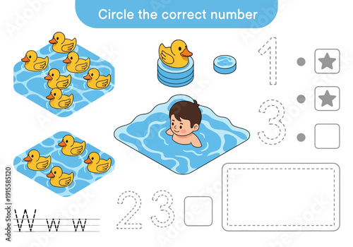 A young child is playing with rubber ducks in a bathtub, surrounded by water and toys, from a top-down view.