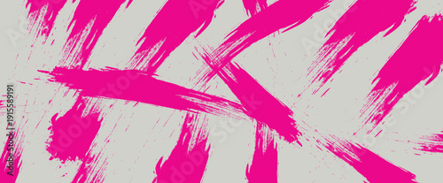 Dynamic pink brush strokes creating an abstract and energetic visual composition