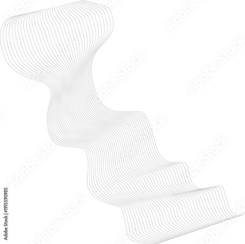 abstract wavy lines, vector or illustrator design	