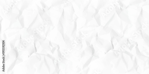Paper texture Crumpled White. Crumpled white paper abstract shape background with space paper for text. Top view.