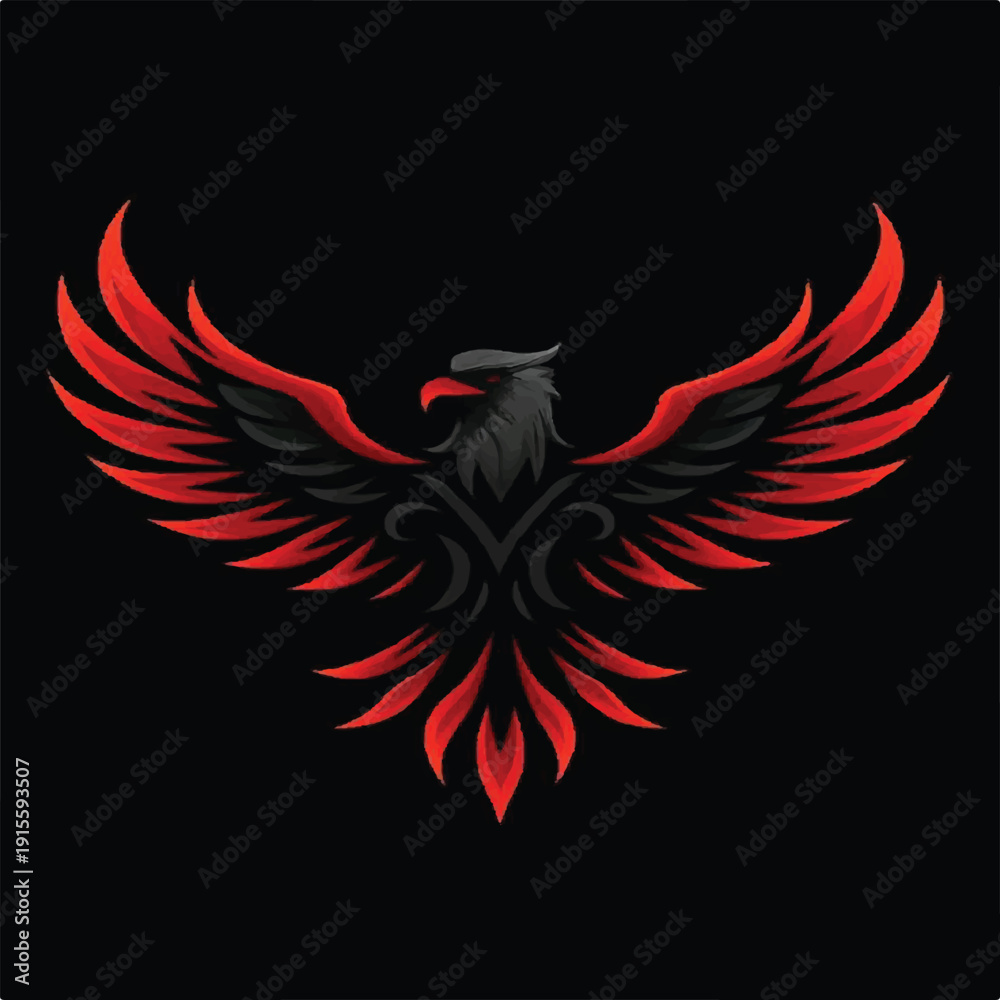 Obraz premium Majestic Bald Eagle Flying in Sky