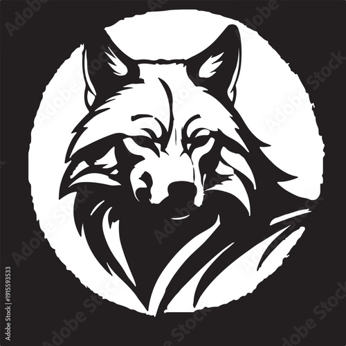 Powerful Wolf with Sharp Eyes