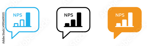 Nps score indicators in various colors