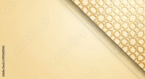 Luxury Gold Background with Patterned Edge.