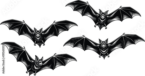 flavector, Extensive Collection of Black Animal Silhouettes Featuring Elephants, Giraffes, Kangaroos, Deer, Herons, Bats, Fish, and Spiders on White Background