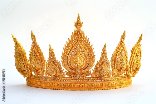 Realistic Royal Cambodian Gold Headdress
