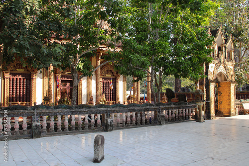 hall in a buddhist complex (phnom santuk) in the kampong thom province in cambodia 