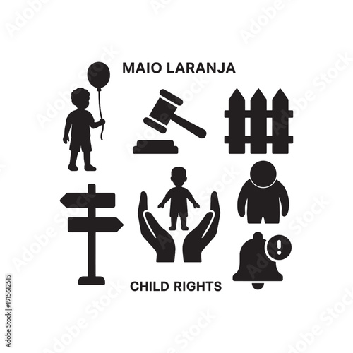 Illustration emphasizing child rights and justice through symbolic imagery
