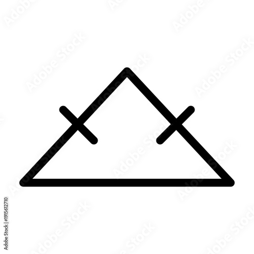 triangle line icon