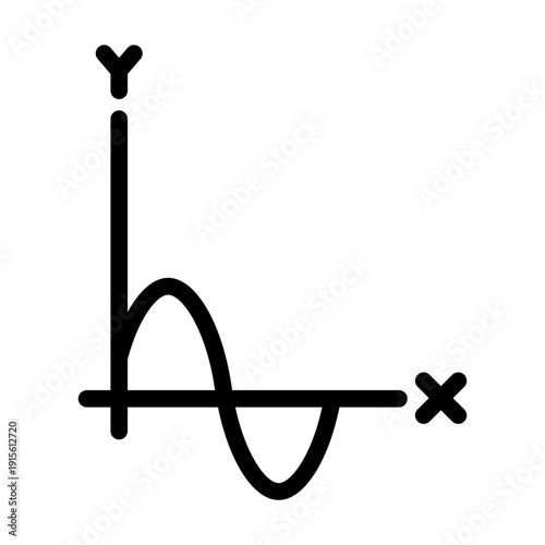 trigonometry line icon