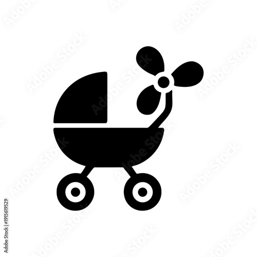 Cooling Comfort Baby Stroller Icon