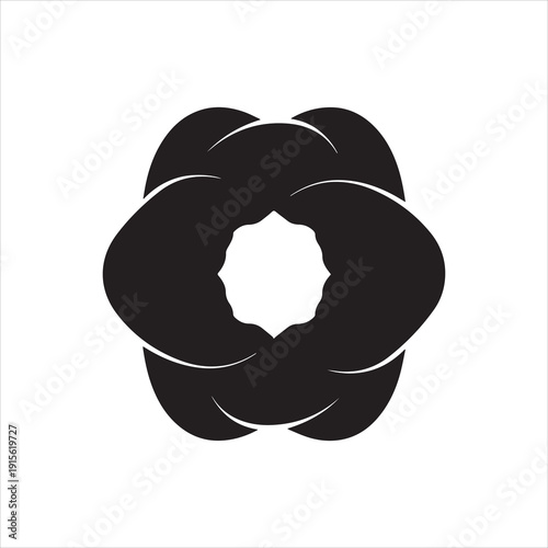  Conceptual vector graphic of a hole, simple design element for various uses