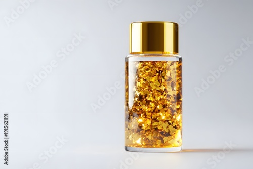 Luxurious Facial Oil with Gold Flakes