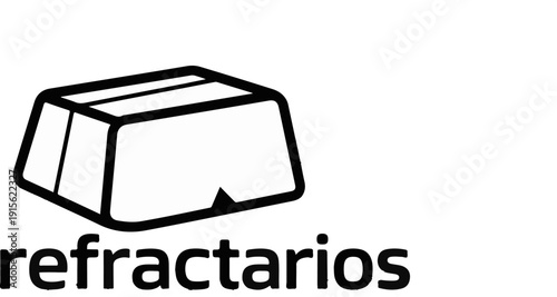 Minimalist depiction of a gold bar above black text