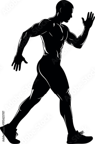 football player silhouette