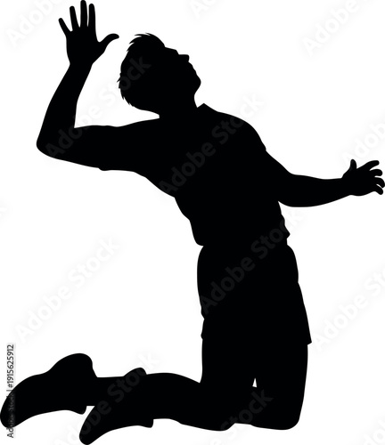 vector silhouette of a man