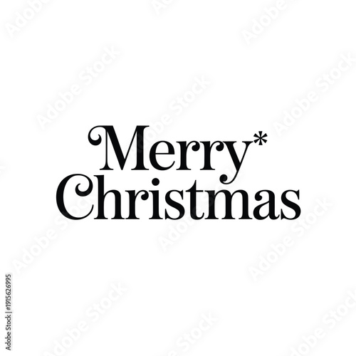 A simple black and white graphic displaying the text merry christmas