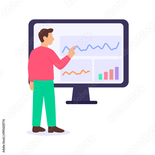 Google Search, understanding how search engine results work, Flat Vector Illustration