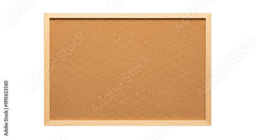 Canvastavla Cork board with wooden frame isolated PNG, bulletin board for notes and reminder