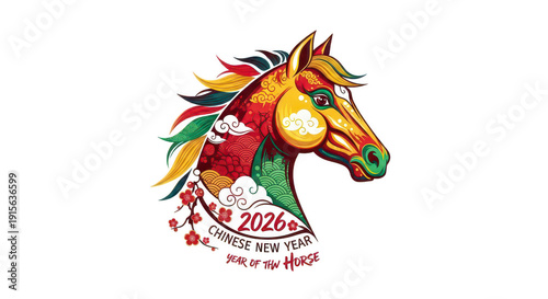 Wallpaper Mural A vibrant, abstract digital art illustration of a horse's head against a solid black background. isolated on transparent background, isolated on white background, illustration Torontodigital.ca