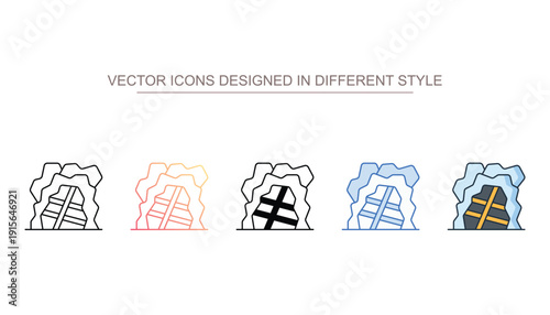 Barrier vector icon stock isolated on white sheet