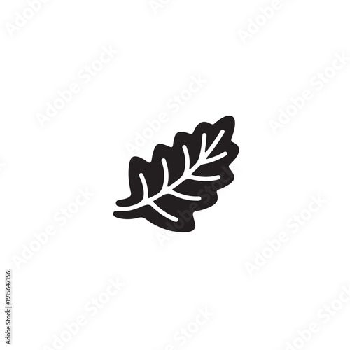 Organic Nature Leaf Symbol for Eco-Friendly Branding