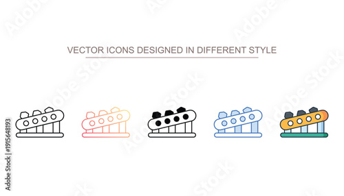 Coal Conveyor vector design in modern and trendy style icon