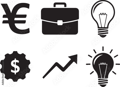 Financial and business concepts icons