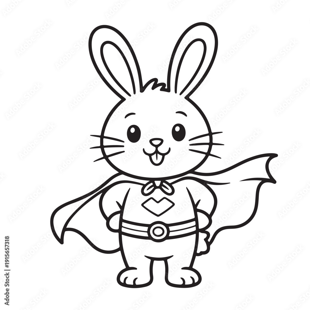 Fototapeta premium EASTER BOLD EASY COLORING PAGES, VECTORS, ILLUSTRATION, LINE ART, BLACK-WHITE, BOLORING BOOK, COLORING PAGES, 8.5X8.5 INCHES, PRINTABLE COLORING PAGES, BUNNY, EGG, CHICK, EASTER BACKGROUND