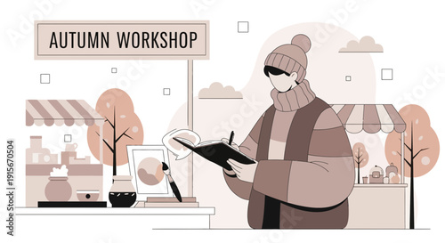 Autumn Workshop Creative Process Outdoor Art Session Artistic Exploration