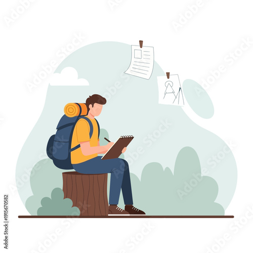 Artist Adventurer Captures Scenic Inspiration Outdoors Documenting Journey