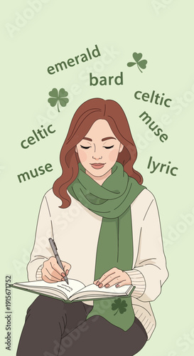 Celtic Muse Inspiring Creative Writing With Emerald Words And Lyric