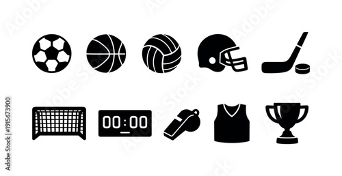 Education flat icon set. School tools, learning, study symbols flat graphic collection.