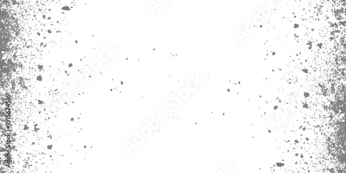 A grunge texture background with distressed splatters and specks framing a central white space