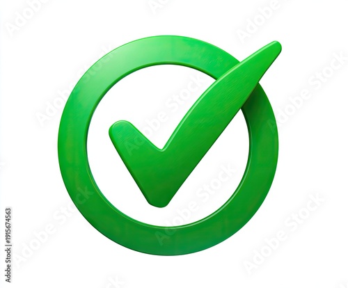 Free Download A bright green checkmark inside a matching circle against white background - GFXLoad