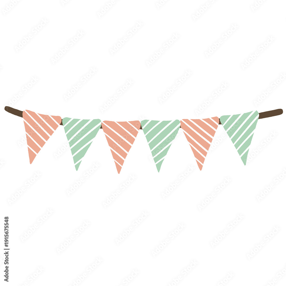 Fototapeta premium Bunting flag