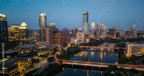 Billede på lærred Austin Texas Skyline