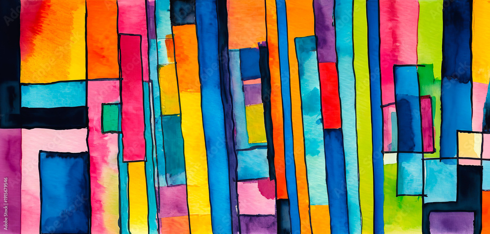 Naklejka premium Bright abstract colorful pattern